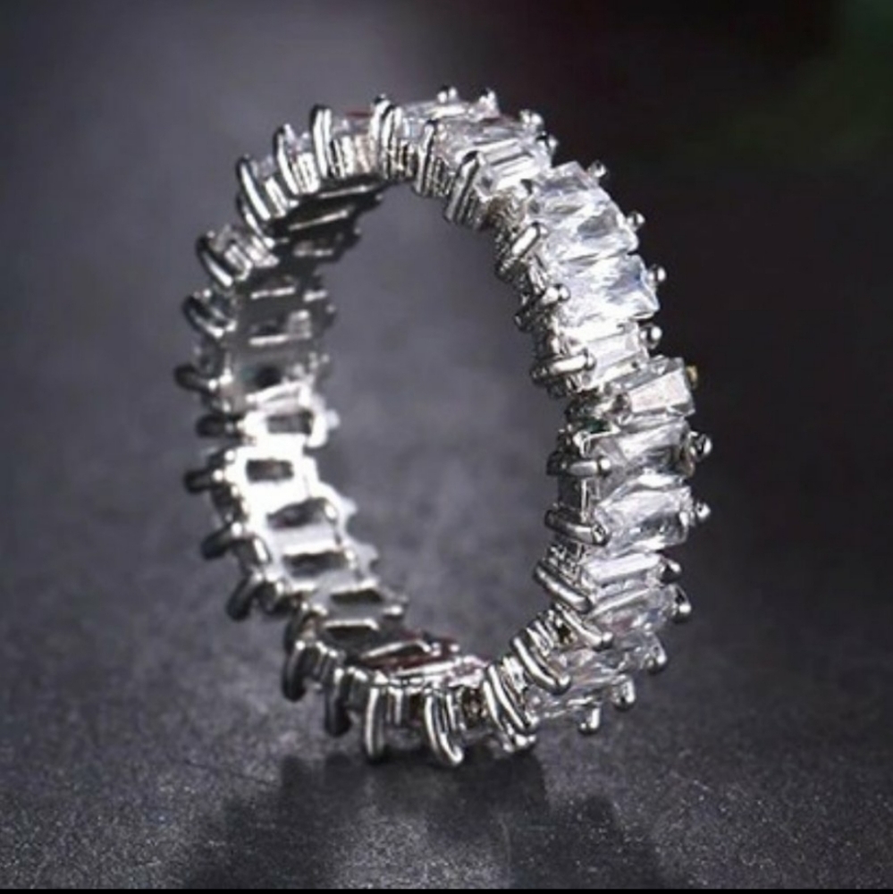 NEW Modern Eternity Ring Cascade Band